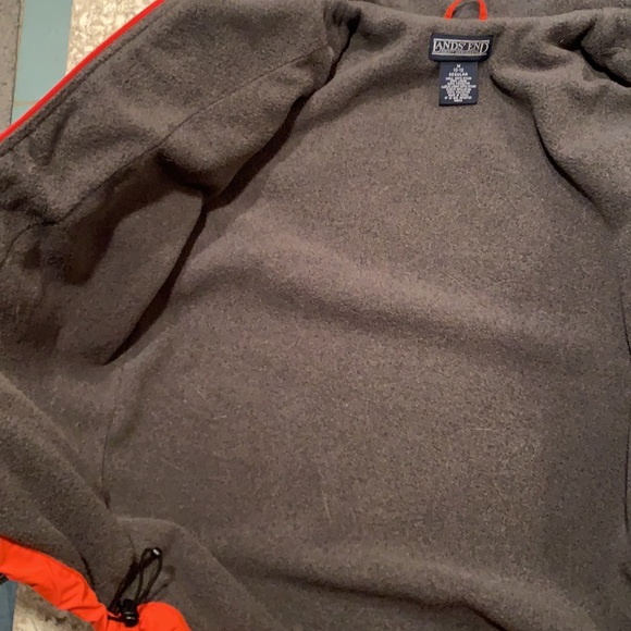 Women’s Land’s End zipper orange winter jacket - Picture 7 of 8